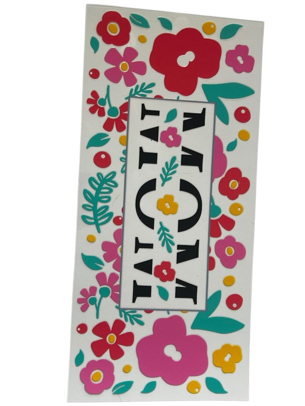 Mom Floral Cup Wrap | Custom Tumbler Wrap | Add to Custom Cup